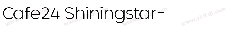 Cafe24 Shiningstar字体转换